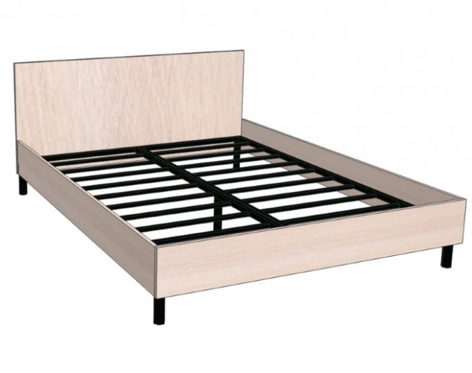 Кровать двухспальная со спинкой 16мм